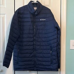 Columbia Men's Navy Lightweight Packable OmniHeat Jacket